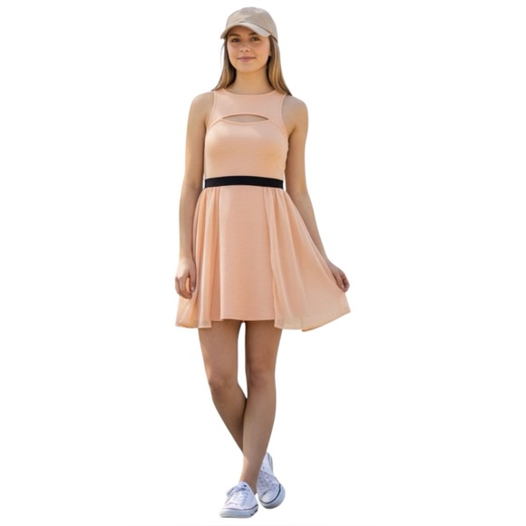 Material Girl Dress Skater Dress Front Keyhole Sm - Picture 1 of 10
